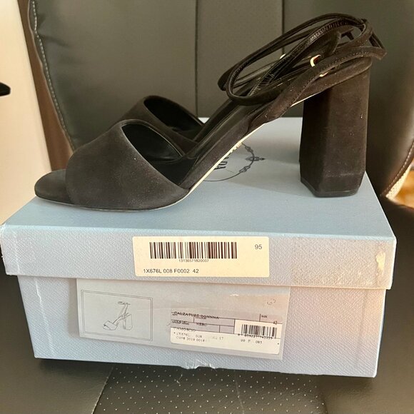 Prada Suede Black Sandals - Picture 5 of 8